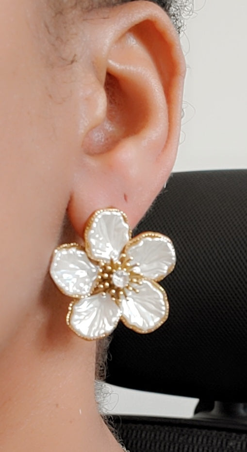 Boucle d'oreilles flora